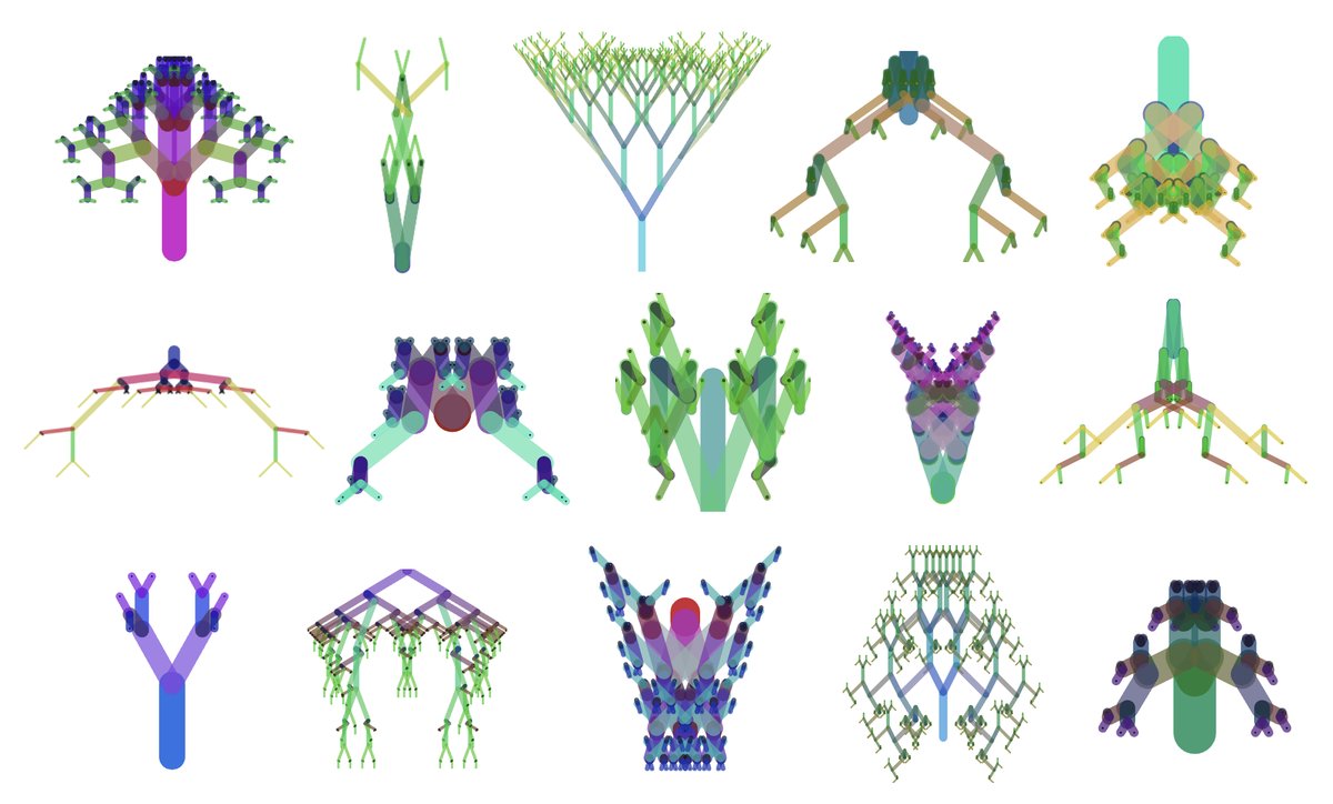 進化する仮想生物の形態